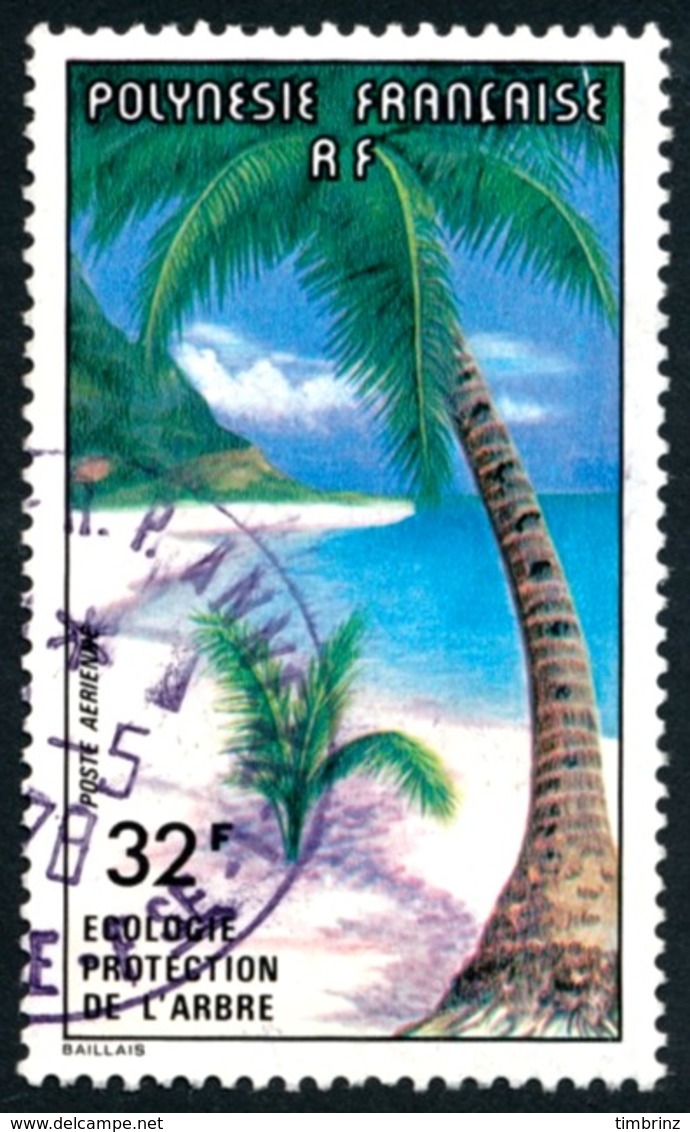 POLYNESIE 1977 - Yv. PA 128 Obl.   Cote= 4,50 EUR - Ecologie. Protection De L'arbre  ..Réf.POL23486 - Oblitérés