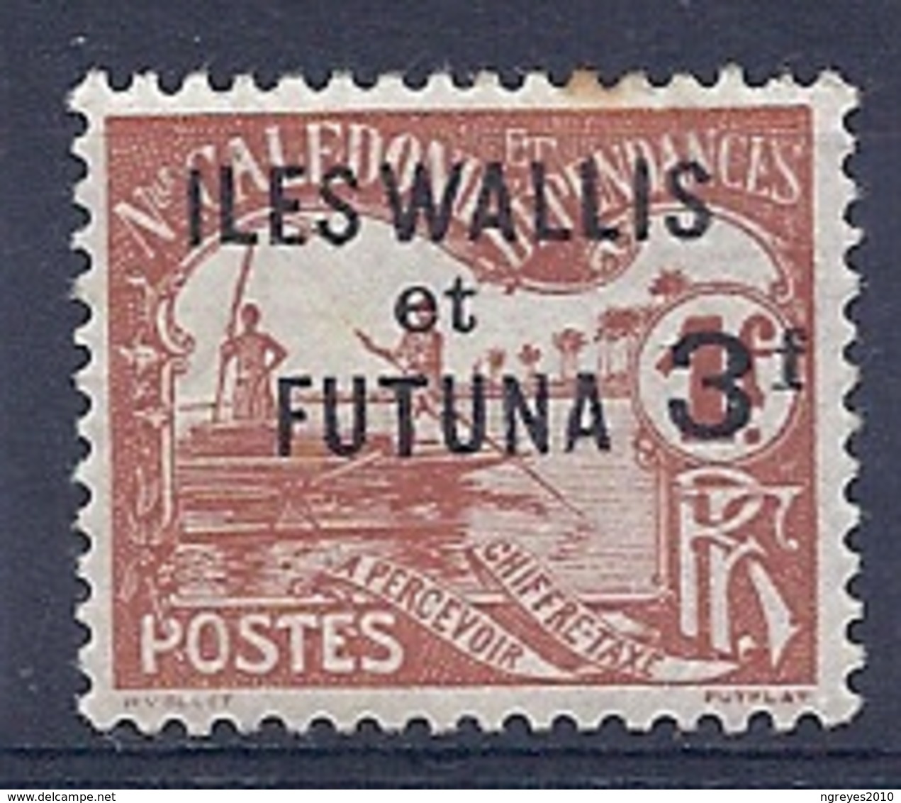 180030952  WALLISET FUTUNA  YVERT  .TAXE  Nº   10  */MH - Timbres-taxe