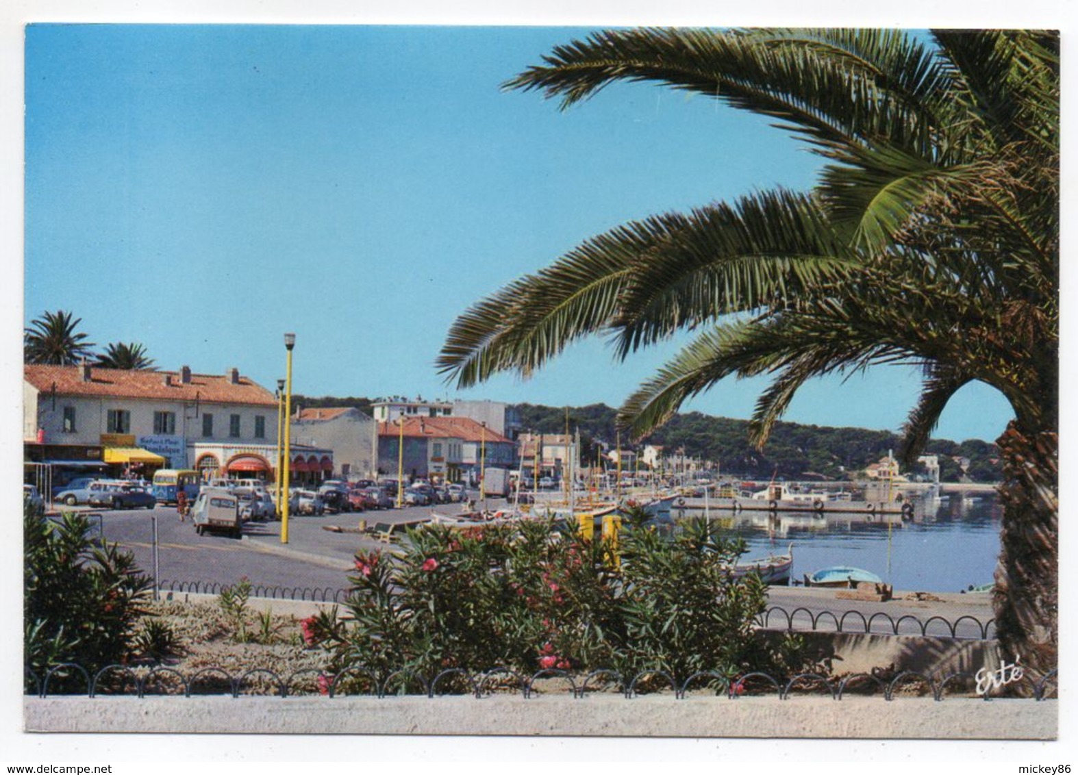 SIX FOURS LES PLAGES--L'arrivée Au  BRUSC  (voitures Dont Citroen 2CV ) - Six-Fours-les-Plages