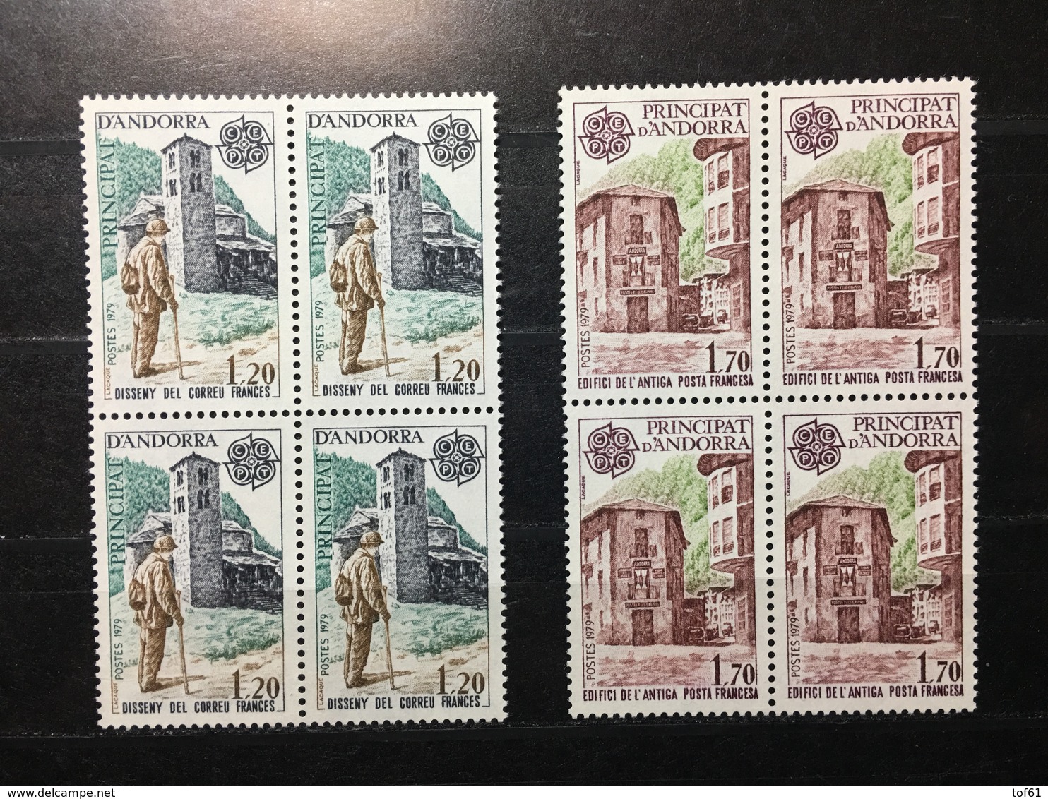 ANDORRE / FRENCH ANDORRA 1979. "EUROPA"  Yvert 276/277 - Blocs De 4 - Neufs**/MNH Luxe. - Unused Stamps