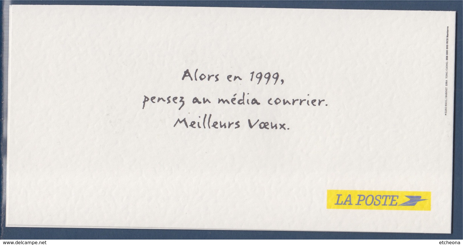 = Enveloppe Entier Neuve La Poste à Usage De Service Hors Commerce Agrément 889 Lot 436/277 Type Cérés + Carte Voeux - Pseudo-entiers Officiels