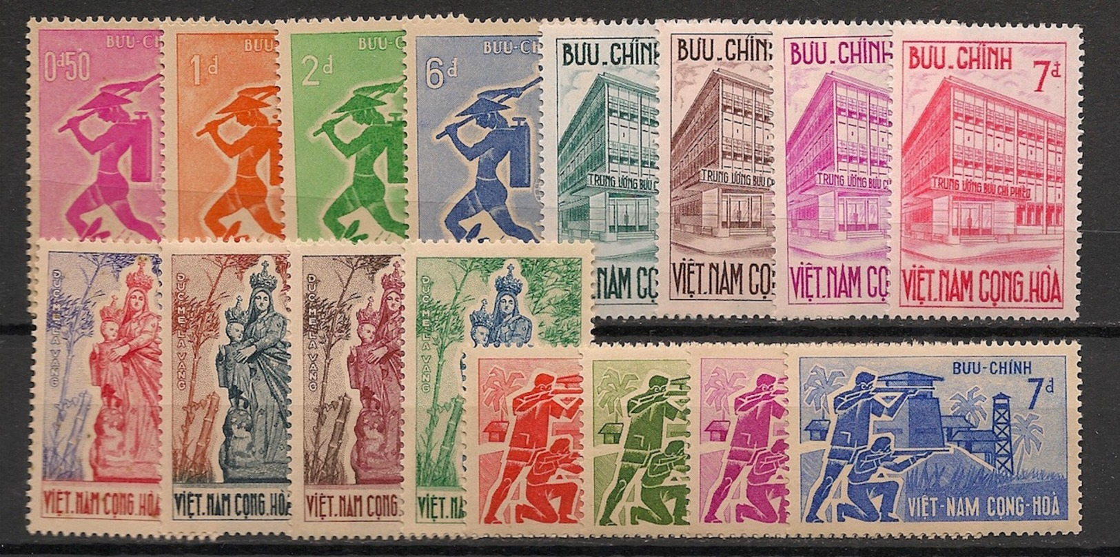 South Vietnam - Complete Year 1962 - N°Yv. 188 à 203 - 16v / Année Complète  - Neuf Luxe ** / MNH / Postfrisch - Vietnam