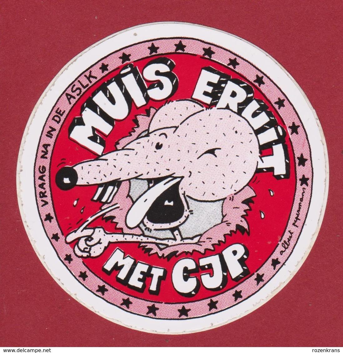 Sticker Autocollant CJP Mouse Muis Souris Aufkleber Adesivo - Autocollants