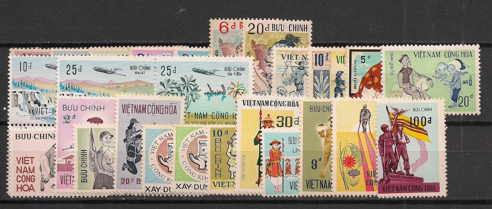 South Vietnam - Complete Year 1972 - N°Yv. 413 à 443 - 31v / Année Complète  - Neuf Luxe ** / MNH / Postfrisch - Viêt-Nam