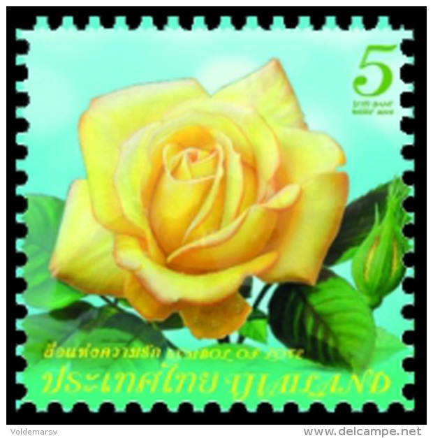 Thailand 2016 Mih. 3554 Flora. Flowers. Rose - Symbol Of Love MNH ** - Thaïlande