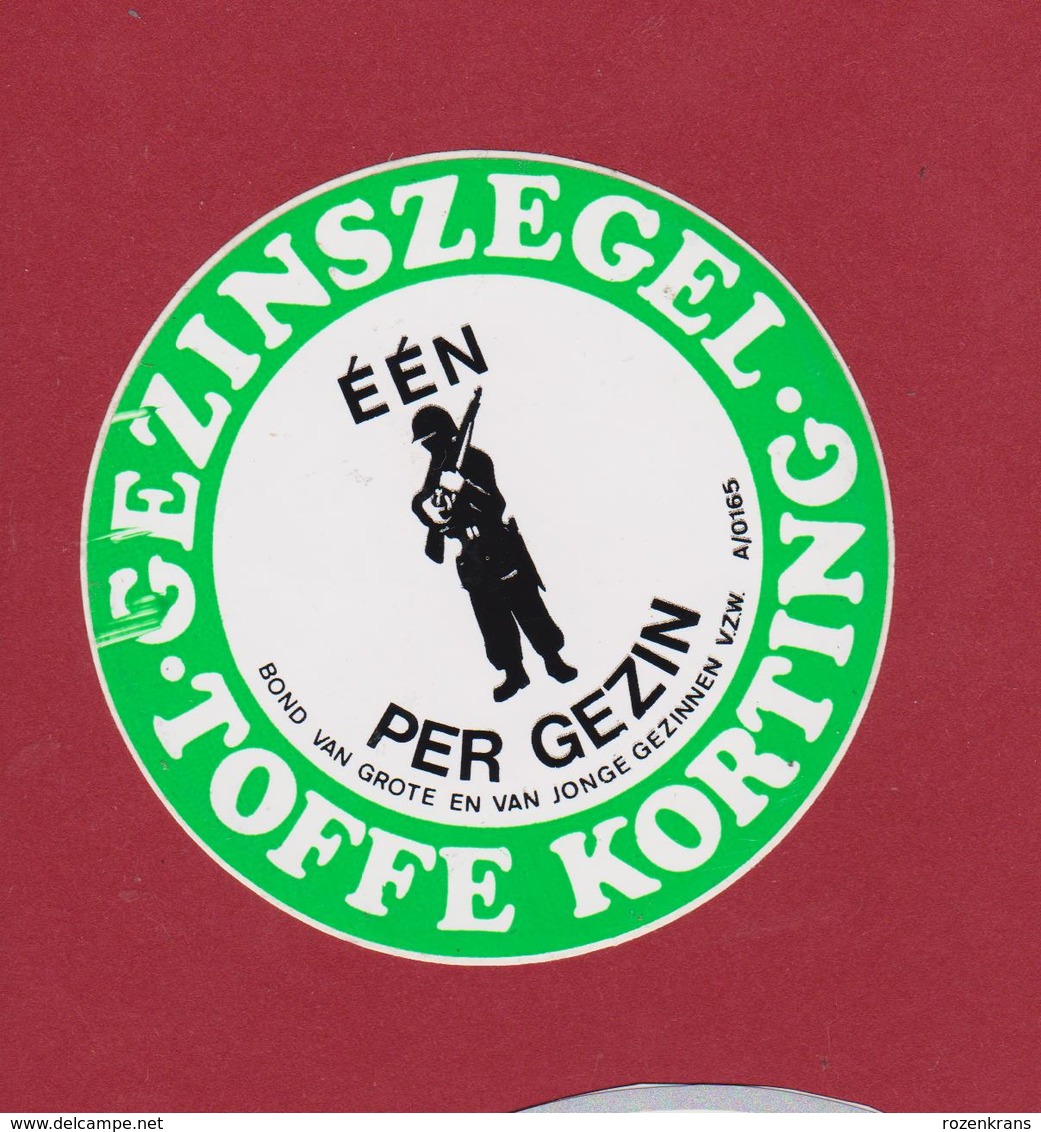 Sticker Autocollant Bond Van Grote En Jonge Gezinnen Soldaat Soldier Gun Soldat Aufkleber Adesivo - Autocollants