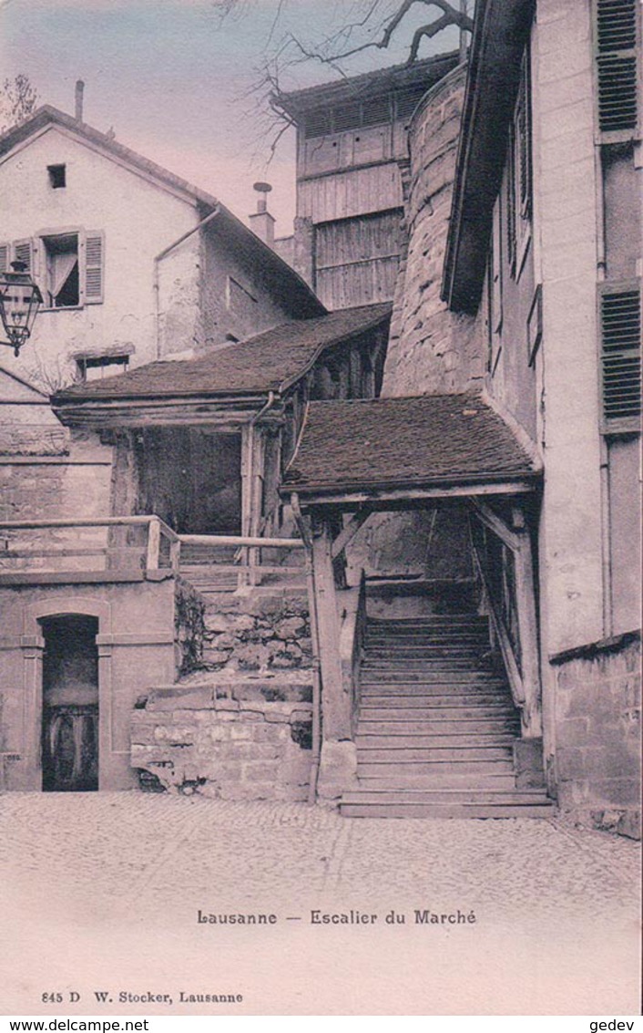 Lausanne, Escalier Du Marché (845 D) - Lausanne