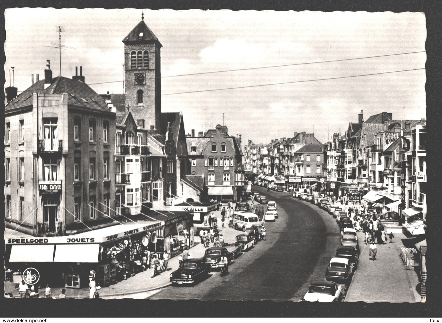 De Panne - Zeelaan - Photo Véritable - Vintage Car / Auto - Winkels - De Panne