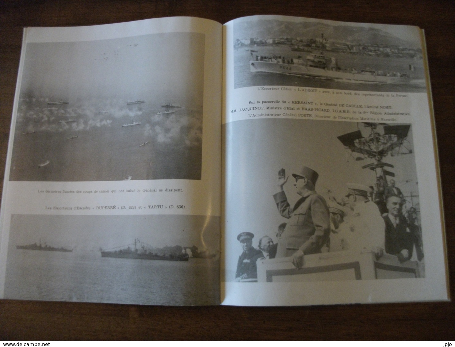 Revue Navale de Toulon, 14 Juillet 1958. Passée par le Général de Gaulle