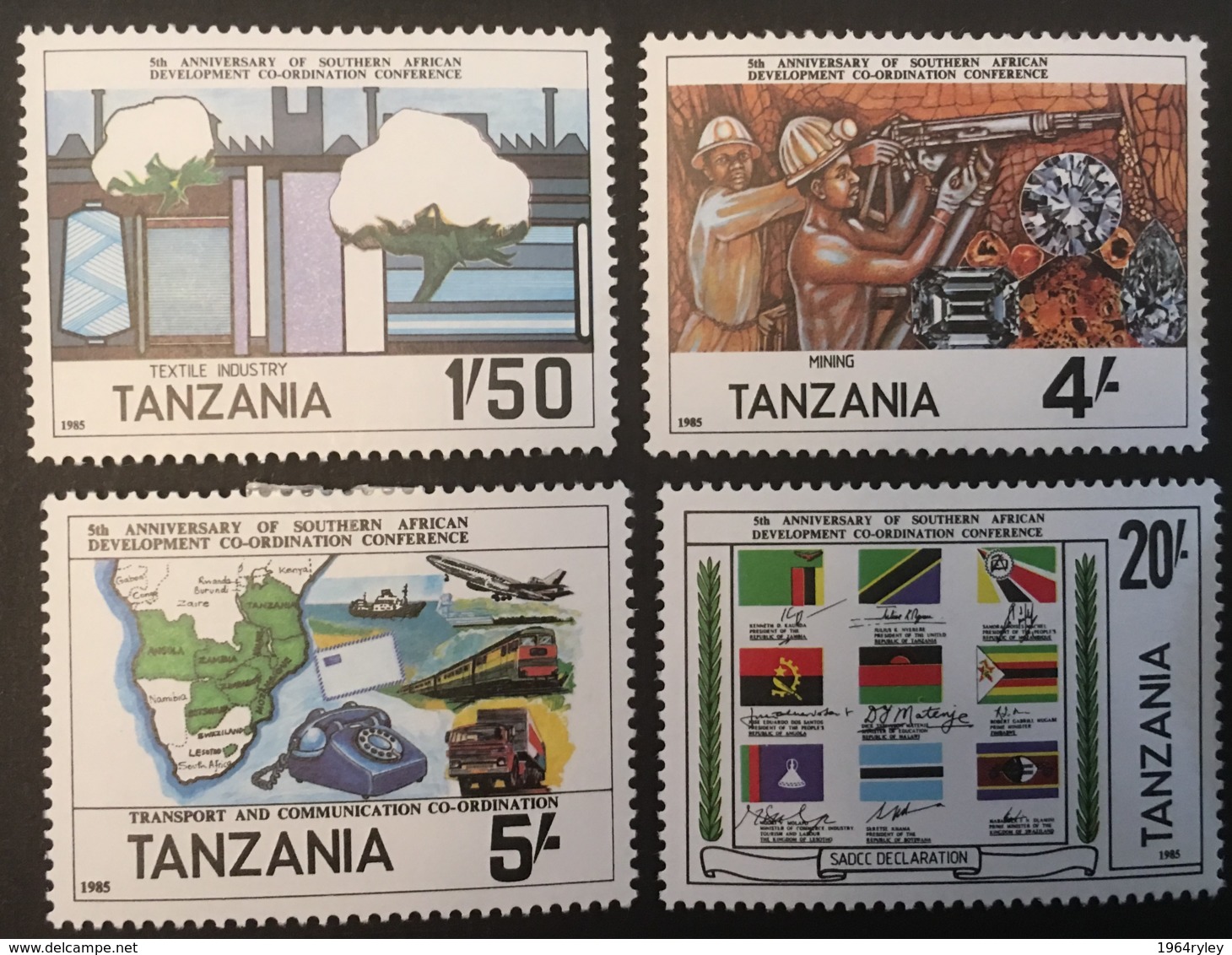 TANZANIA - MH*  - 1985 - # 254/257 - Tanzanie (1964-...)