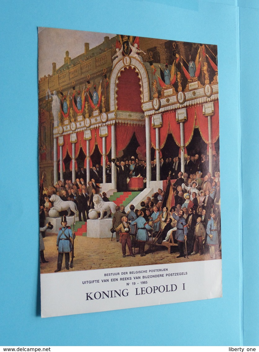 KONING LEOPOLD I ( Folder Nr. 19 - 1965 Met Zegels ) ( Malvaux Brussel : Zie/voir Photo ) ! - Dépliants De La Poste