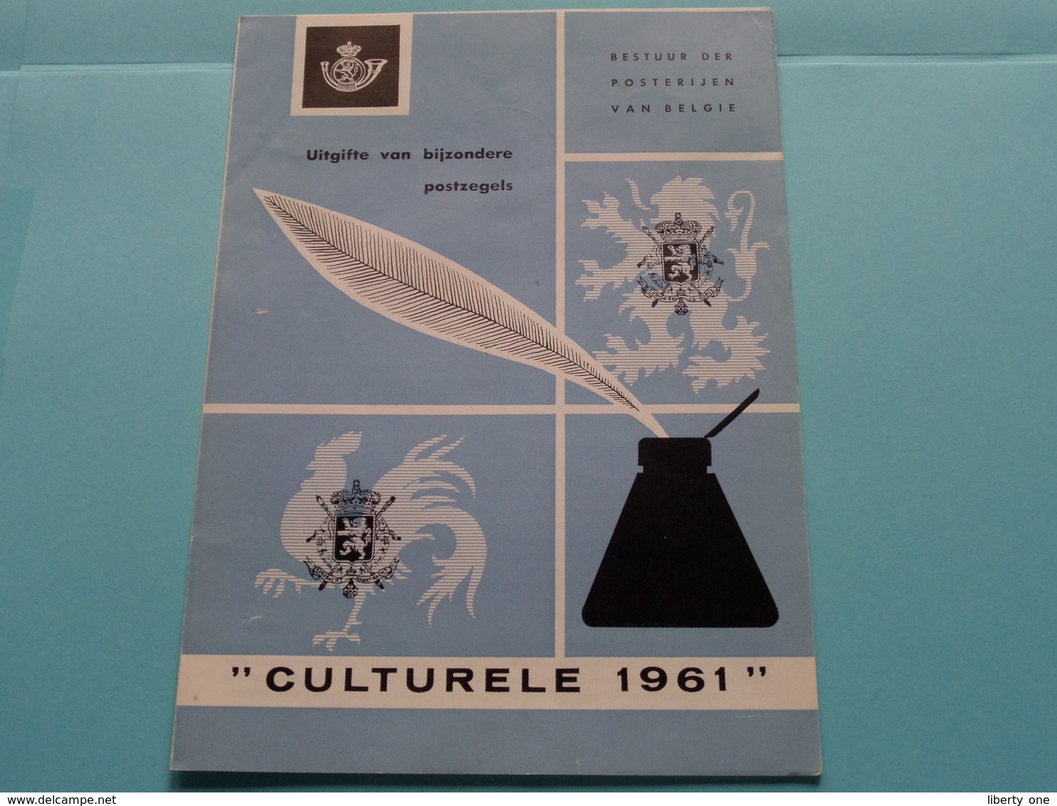 " CULTURELE 1961 " ( Folder Met Zegels Afgestempeld ) ( Malvaux Brussel : Zie/voir Photo ) ! - Dépliants De La Poste