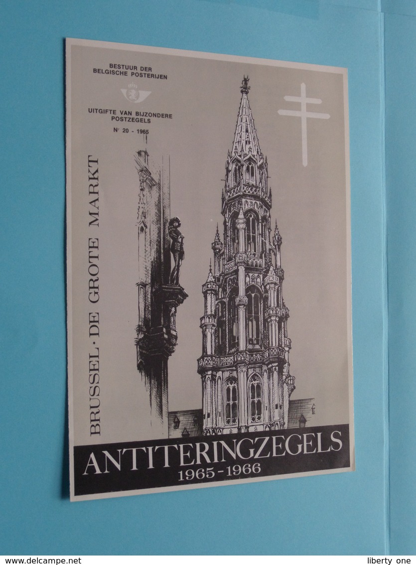 ANTITERINGSZEGELS 1965 - 1966 ( Folder N° 20 - 1965 Met Zegels POSTFRIS ) ( Malvaux Brussel : Zie/voir Photo ) ! - Dépliants De La Poste