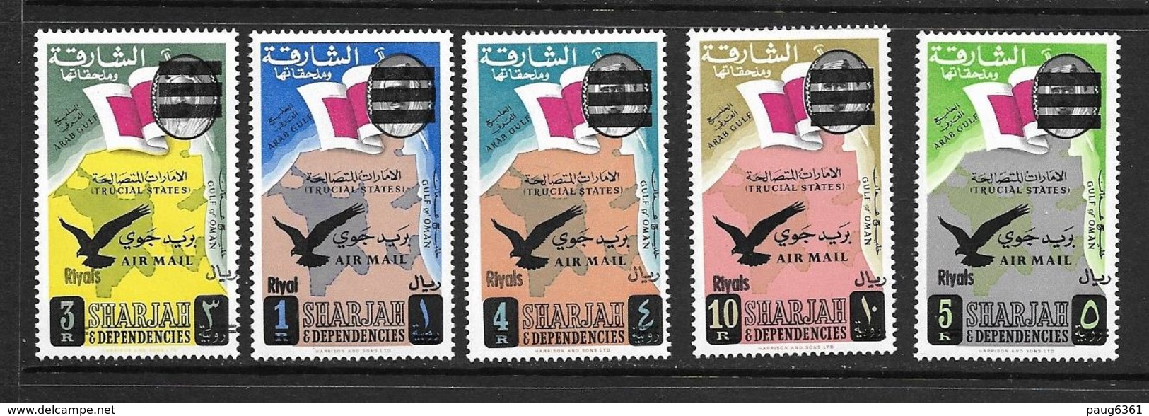 SHAJAH 1965 COURANTS AERIENS SURCHARGES  YVERT N°A56  NEUF MNH** - Sharjah