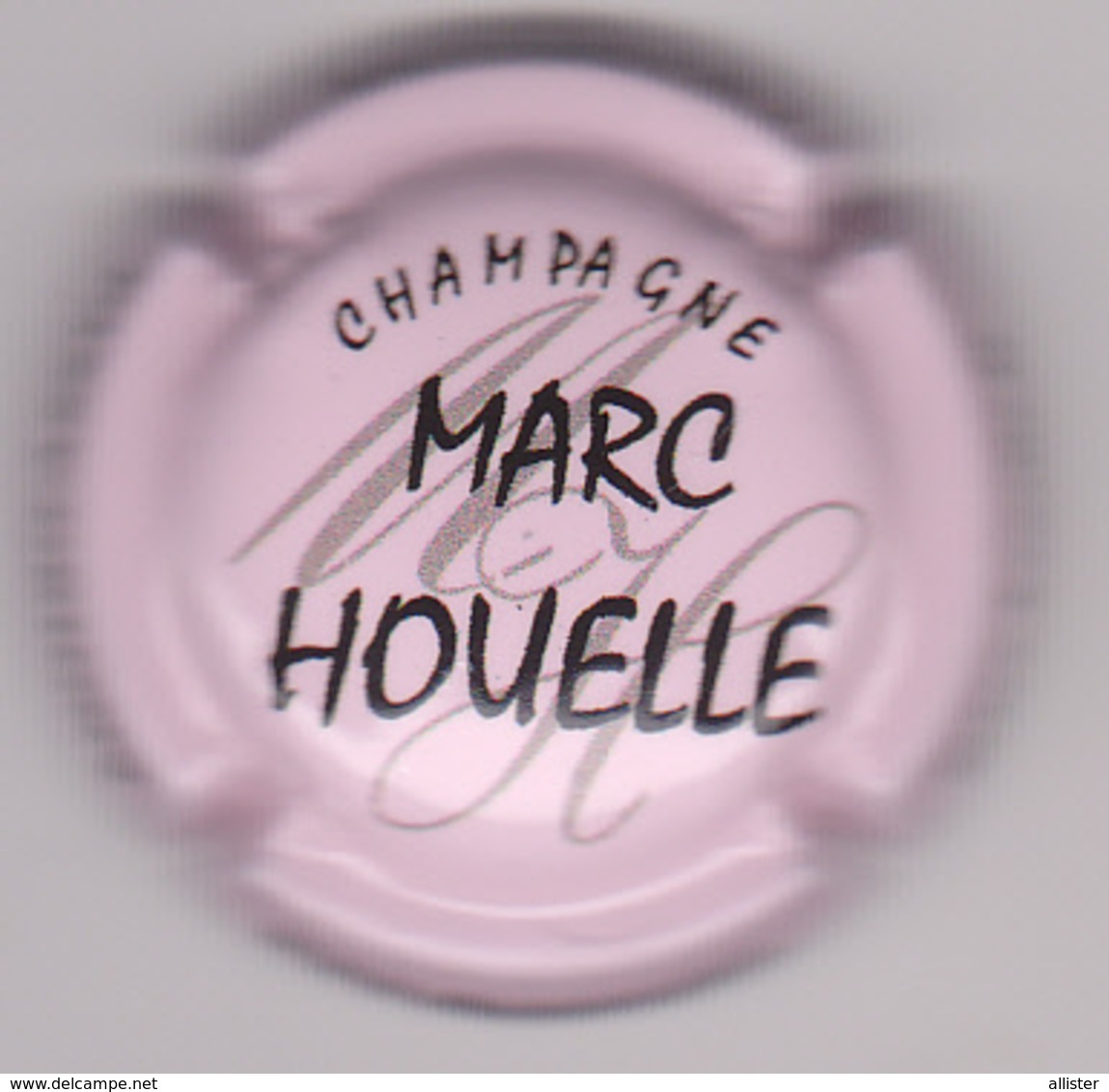 Capsule Champagne HOUELLE Marc ( 16a , Rose Pâle Et Noir ) {S04-19} - Autres & Non Classés