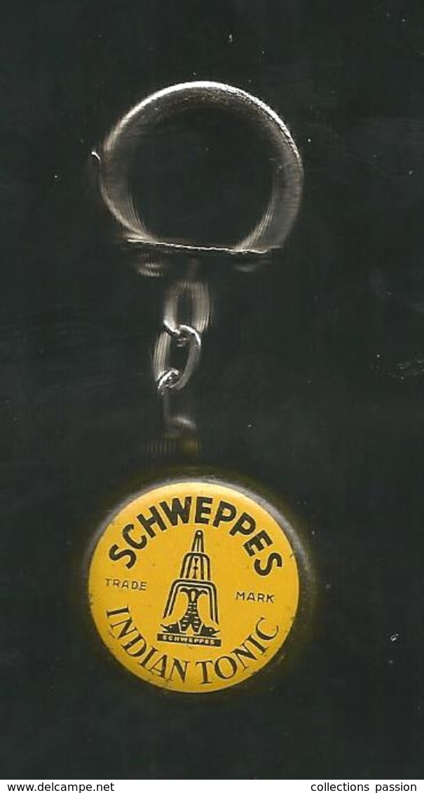 Porte Clefs, Clés , Boisson, Capsule, SCHWEPPES , 2 Scans ,  Frais Fr 1.95 E - Porte-clefs