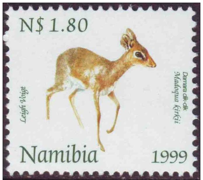 D10602 Namibia South West Africa 1999 DAMARA DIK-DIK Antelope MNH  - SWA Namibia Namibie - Namibie (1990- ...)