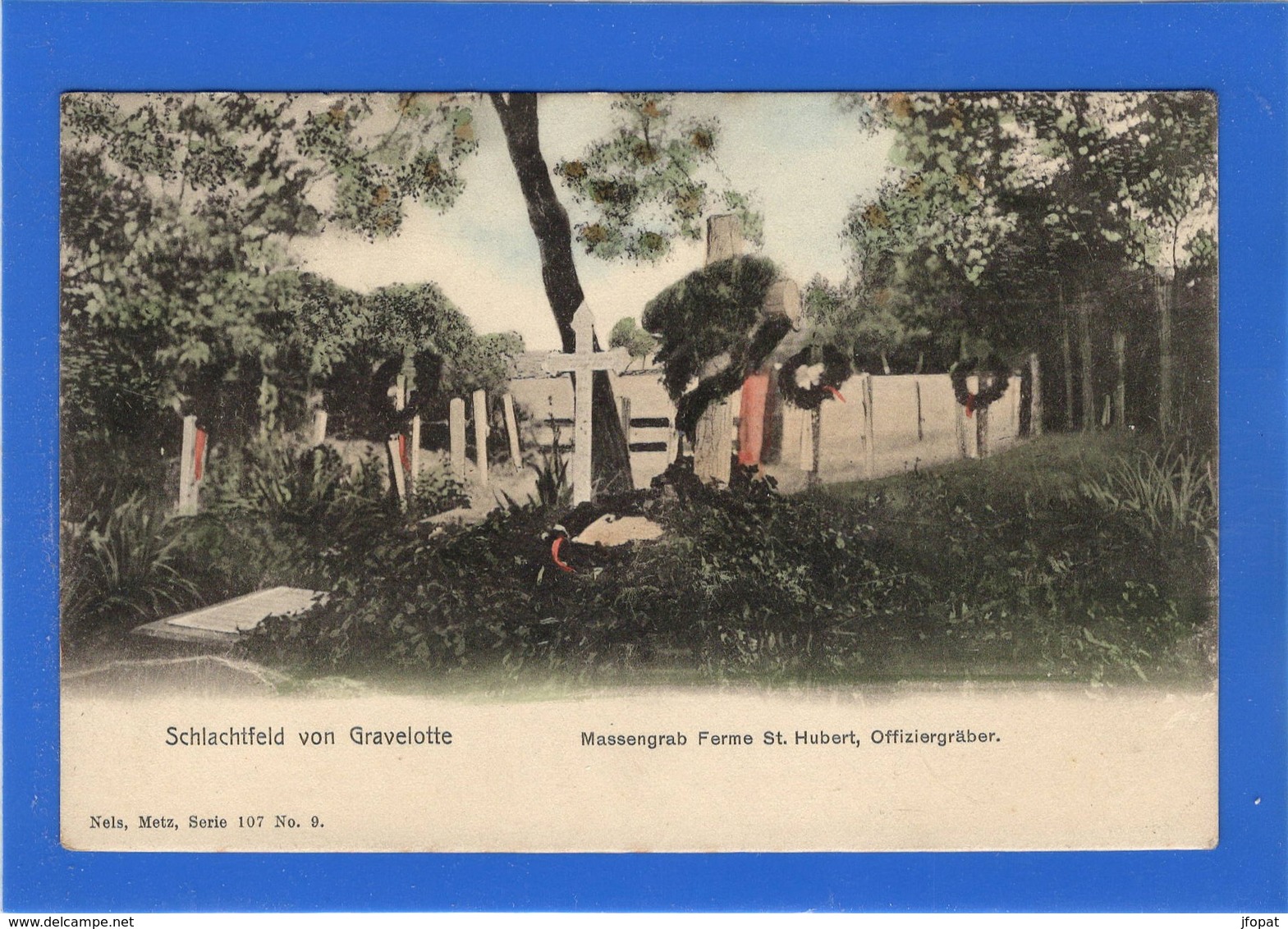 57 MOSELLE - GRAVELOTTE Charnier à La Ferme Saint-Hubert (voir Descriptif) Pionnière Aquarellée - Autres & Non Classés