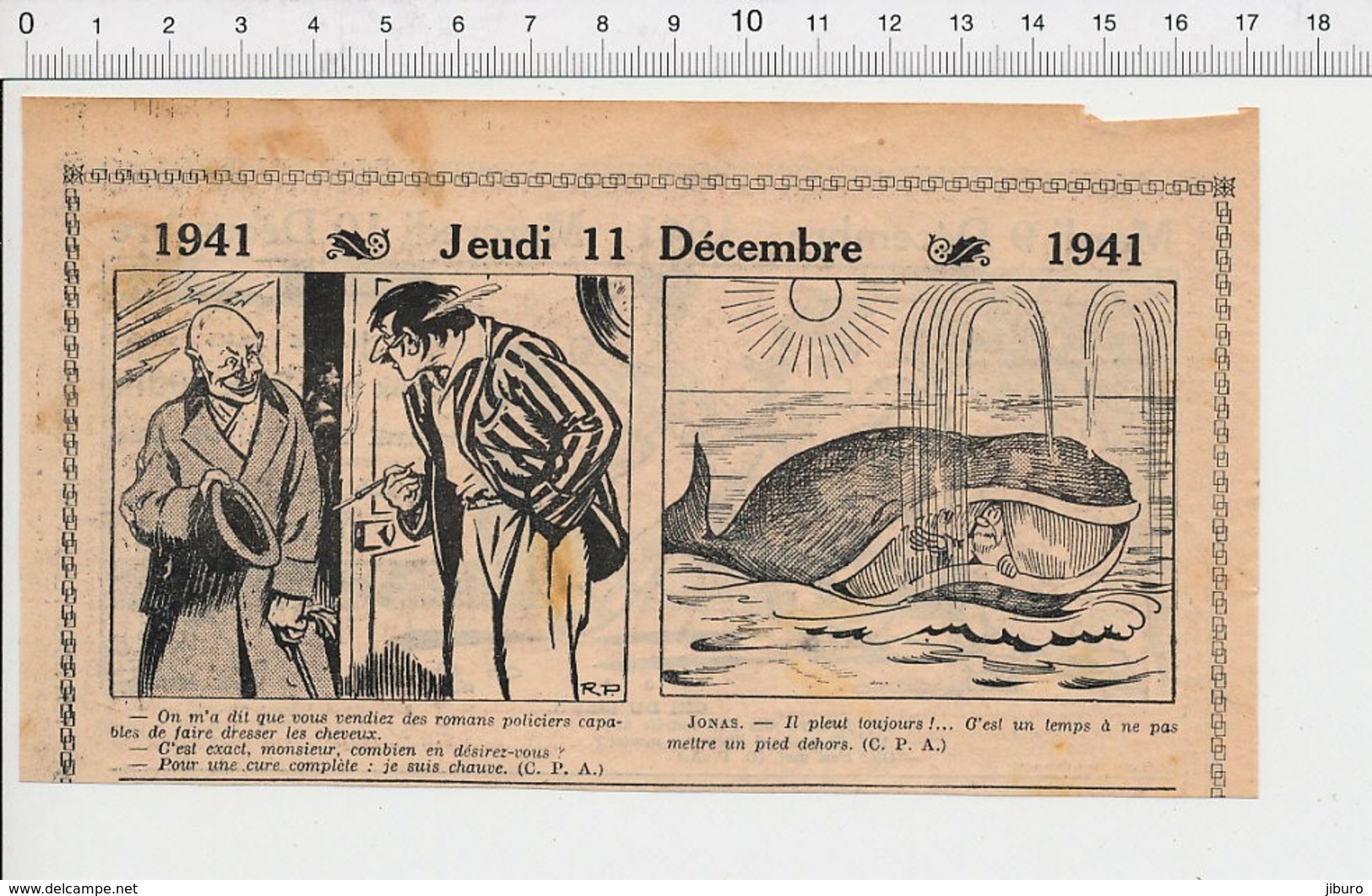 2 Scans Presse 1941 Humour Numismatique Publicité Anciens Billets De Cent Francs Jonas Baleine 223XT - Non Classés