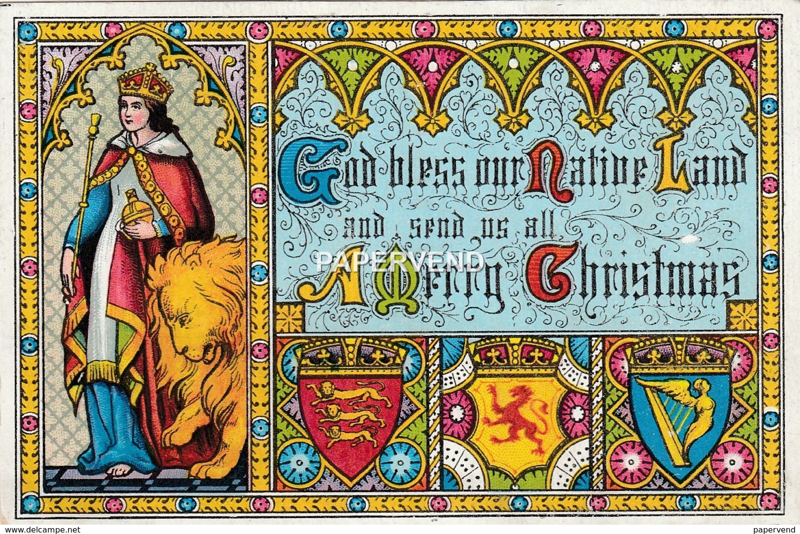 Christmas  Card  God Bless Our Native Land Egc197 - Unclassified