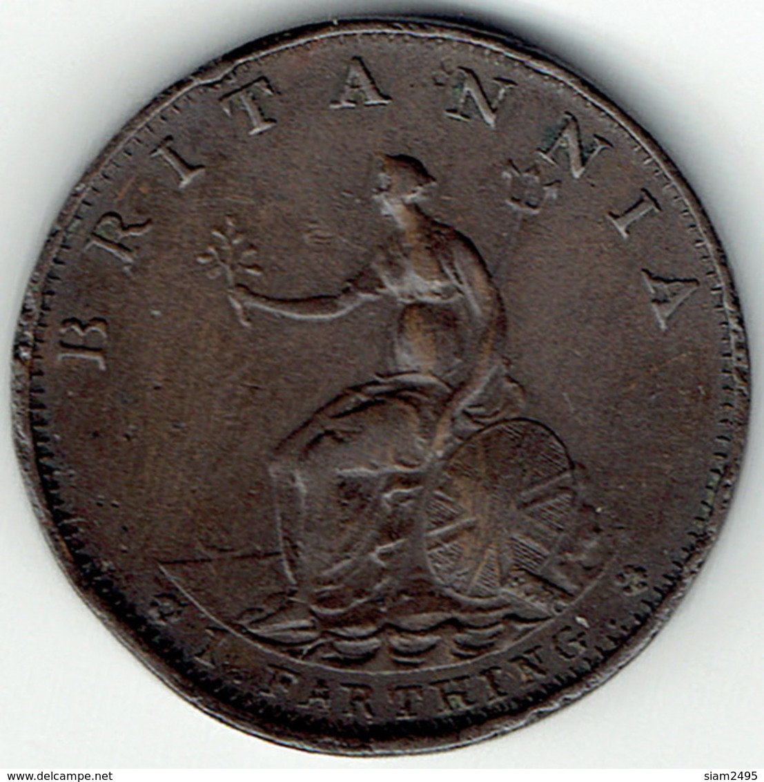 United Kingdom, 1799, One Farthing. - Andere & Zonder Classificatie