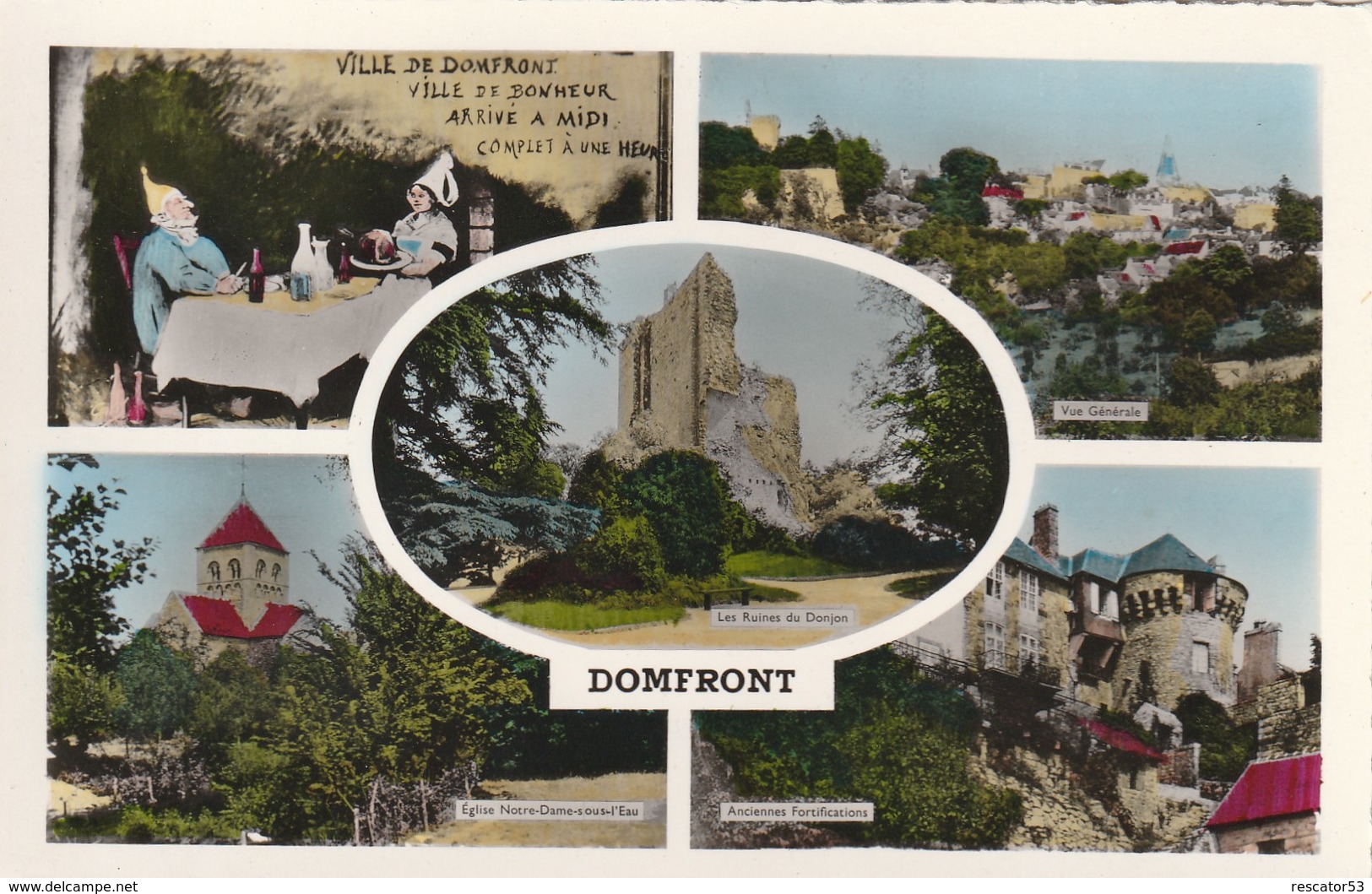 Rare Cpsm Multi-vues De Domfront - Domfront