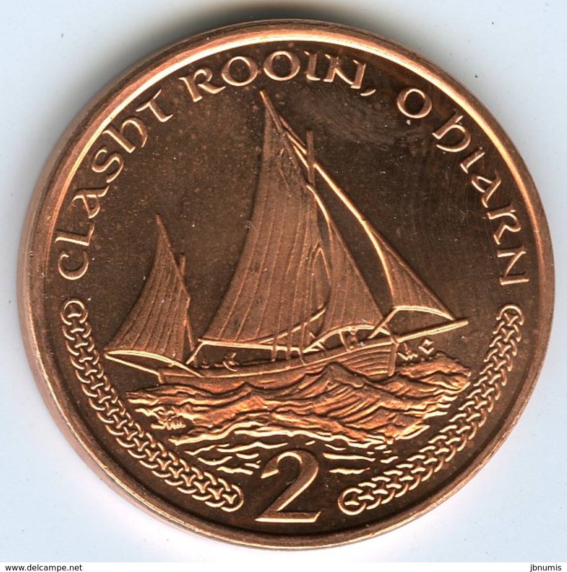 Ile De Man Isle 2 Pence 2002 AC Voilier KM 1037 - Île De  Man