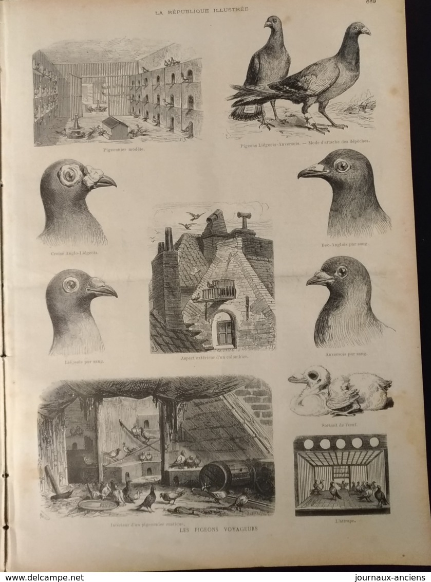 1888 NOUVEL HOTEL DES POSTES - SPA CONCOURS DE BEAUTÉ - CARNAC MONUMENTS MÉGALITHIQUES - LES PIGEONS VOYAGEURS - 1850 - 1899