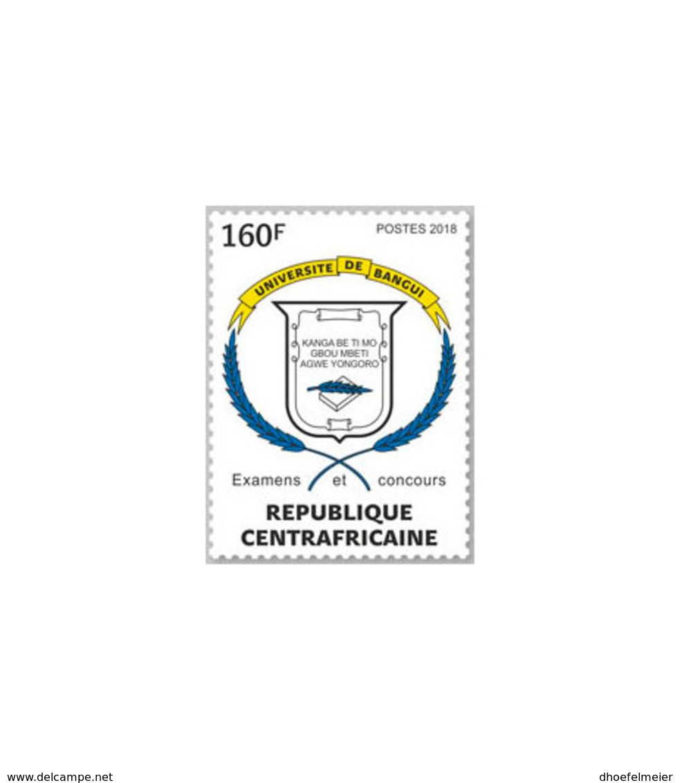 CENTRAL AFRICA 2018 MNH University Of Bangui 160F 1v - OFFICIAL ISSUE - DH1902 - Centrafricaine (République)