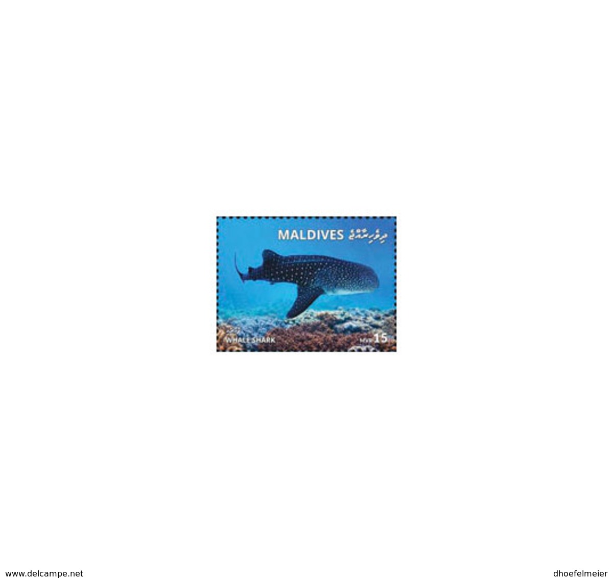 MALDIVES 2018 MNH Whale Shark 1v - OFFICIAL ISSUE - DH1902 - Maldives (1965-...)