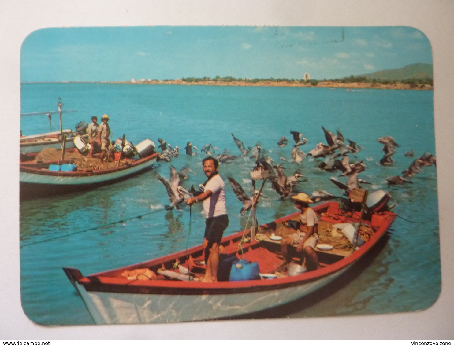 Cartolina Viaggiata "Pescatores  Isla Margarita" 1987 - Venezuela