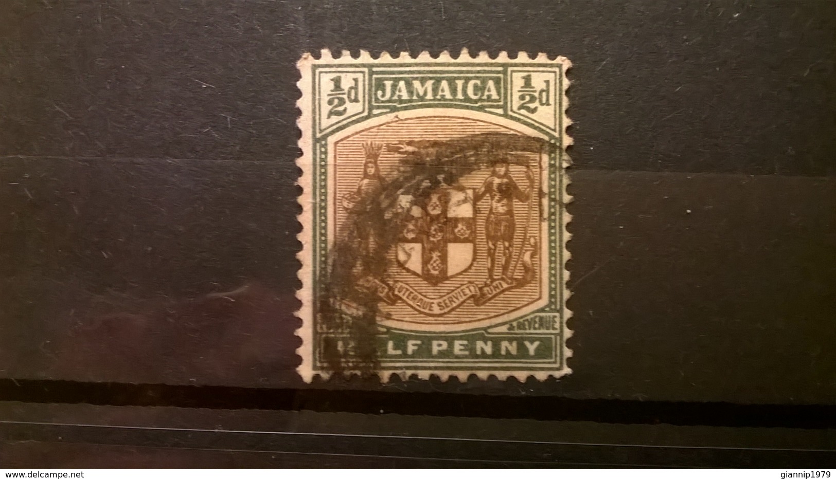 FRANCOBOLLI STAMPS GIAMAICA JAMAICA 1903 USED COAT OF ARMS - Jamaique (1962-...)