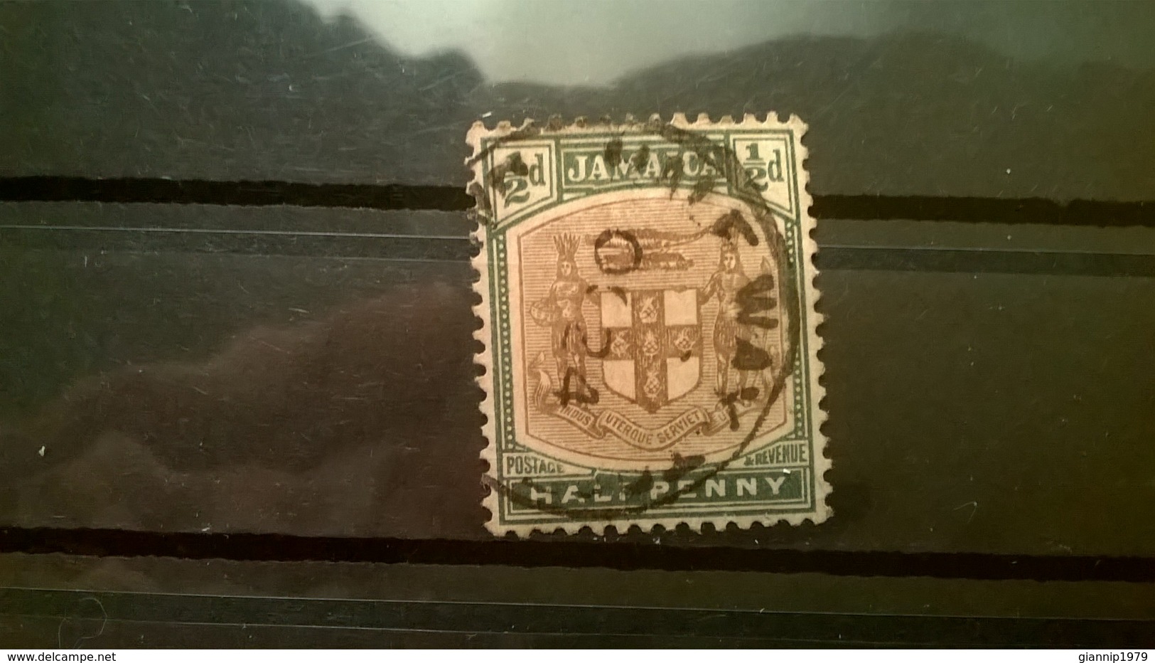 FRANCOBOLLI STAMPS GIAMAICA JAMAICA 1903 USED COAT OF ARMS - Giamaica (1962-...)