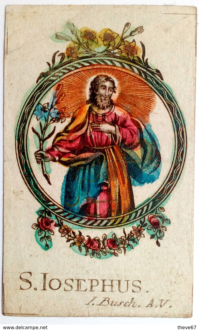 Image Pieuse Augsbourg (Augsburg) : S. IOSEPHUS (Saint Joseph) - Devotion Images