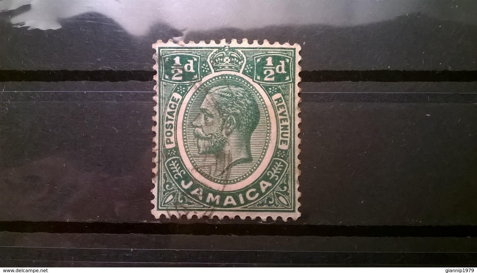 FRANCOBOLLI STAMPS GIAMAICA JAMAICA 1927 USED KING GEORGE V RE GIORGIO V - Jamaica (1962-...)