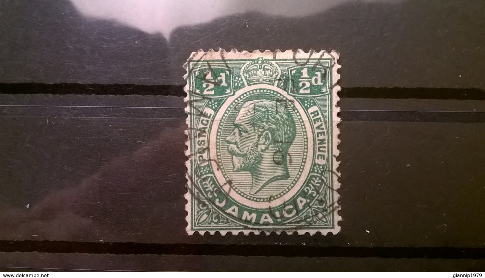 FRANCOBOLLI STAMPS GIAMAICA JAMAICA 1927 USED KING GEORGE V RE GIORGIO V - Giamaica (1962-...)