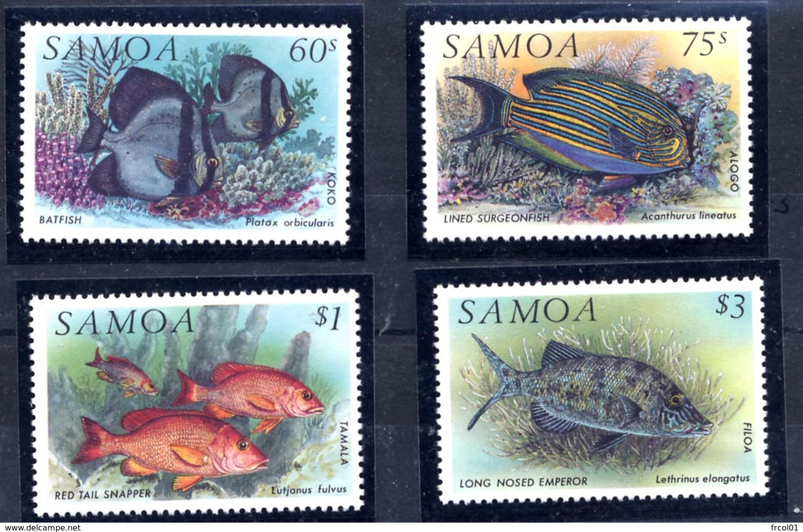 Iles Samoa, Yvert 755/758, Scott 819/822, MNH - Samoa