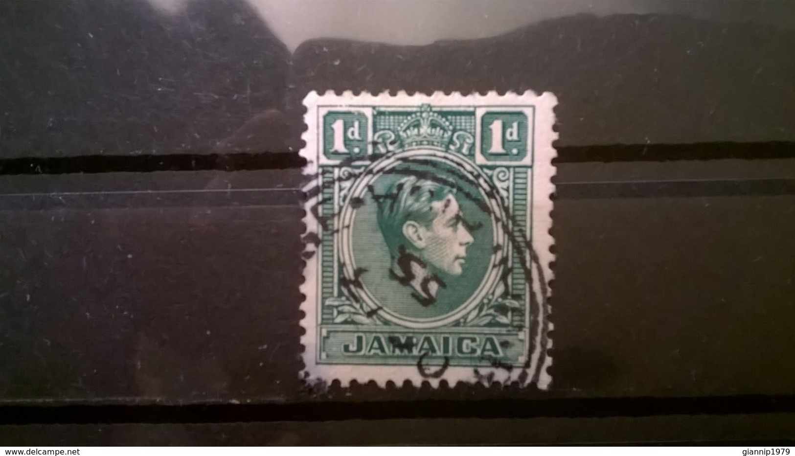 FRANCOBOLLI STAMPS GIAMAICA JAMAICA 1938 USED KING GEORGE VI RE GIORGIO VI - Giamaica (1962-...)