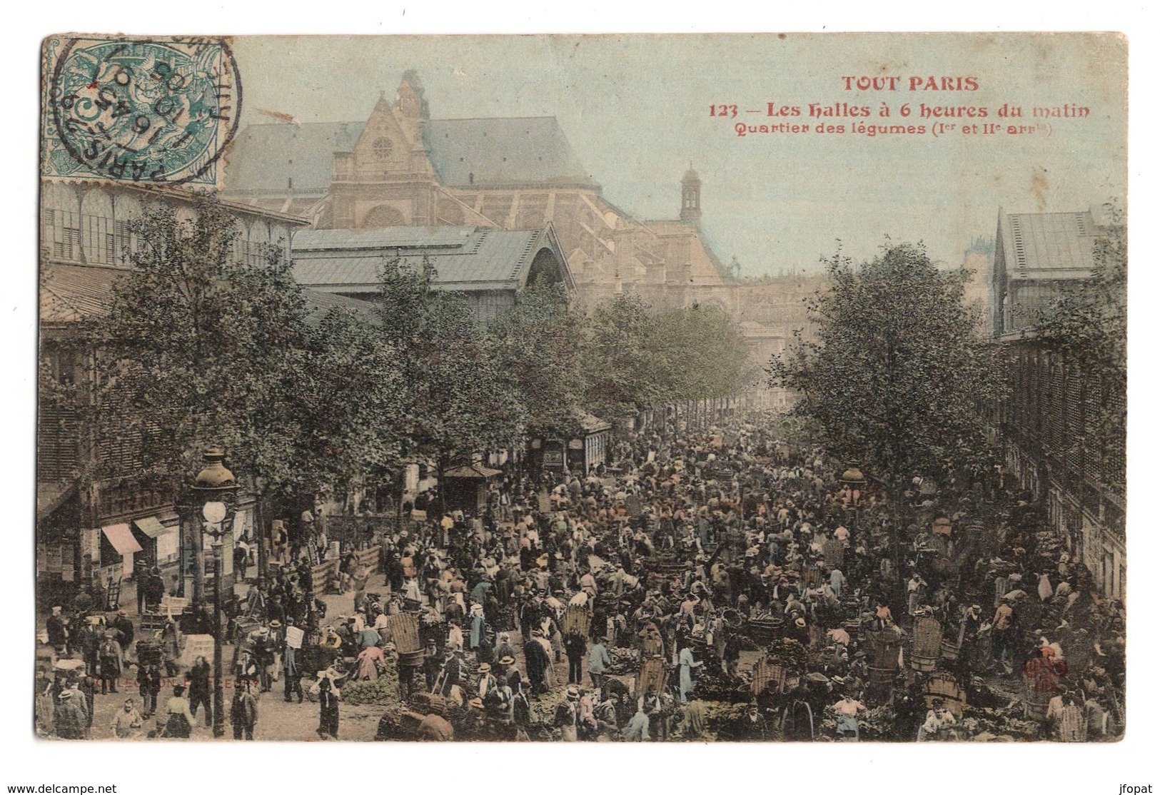 75 PARIS - 1er, TOUT PARIS Les Halles à 6 Heures Du Matin, Aquarellée - Arrondissement: 01