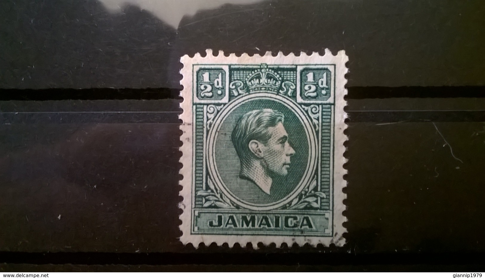 FRANCOBOLLI STAMPS GIAMAICA JAMAICA 1938 USED KING GEORGE VI RE GIORGIO VI - Giamaica (1962-...)