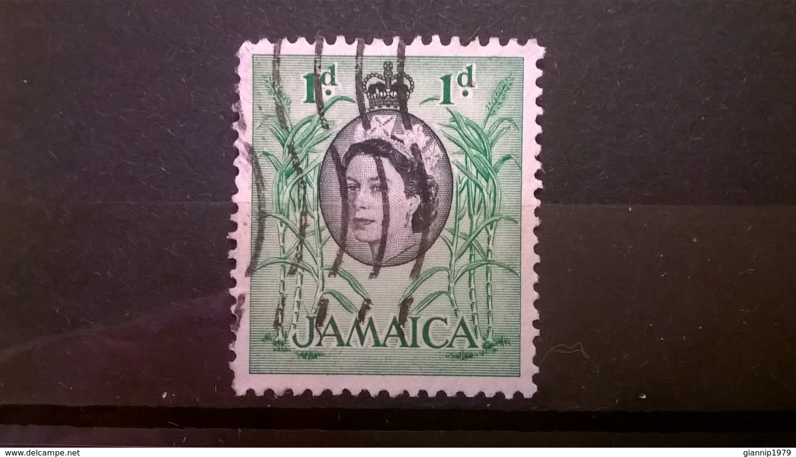 FRANCOBOLLI STAMPS GIAMAICA JAMAICA 1956 USED LOCALI MOTIVI QUEEN ELISABETH - Giamaica (1962-...)