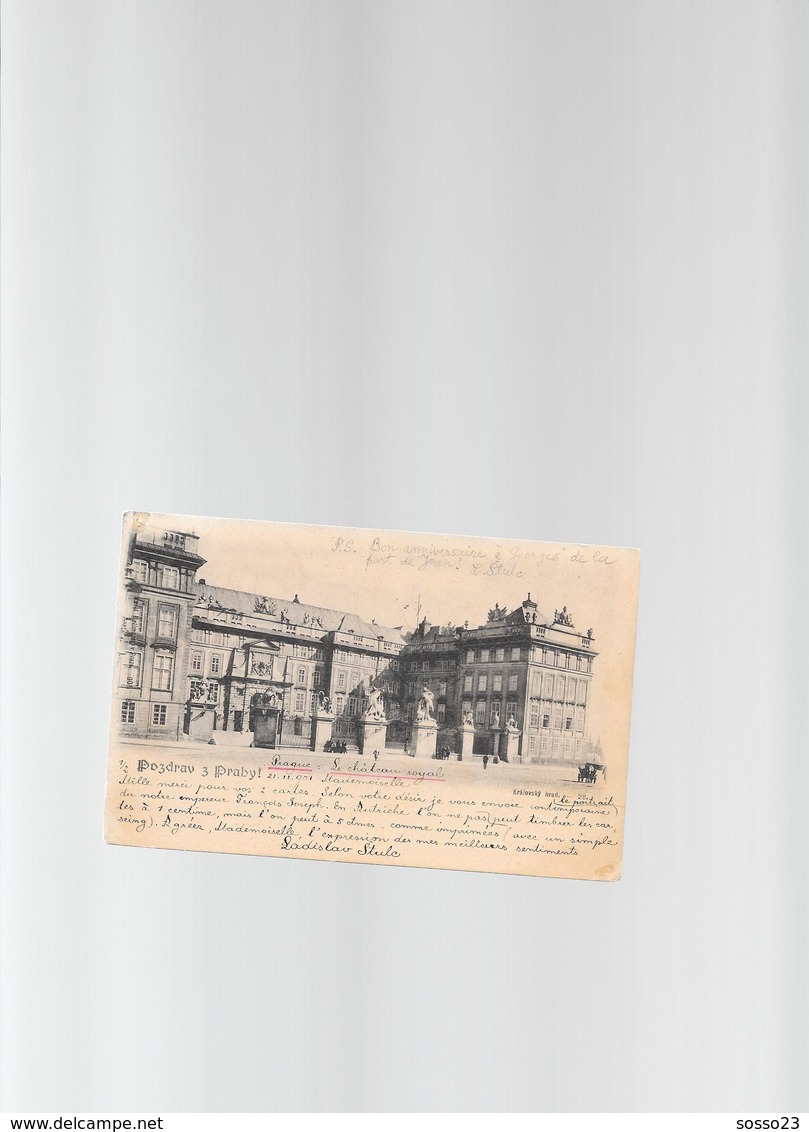 PRAGUE LE CHATEAU ROYAL 1901 - Tchéquie