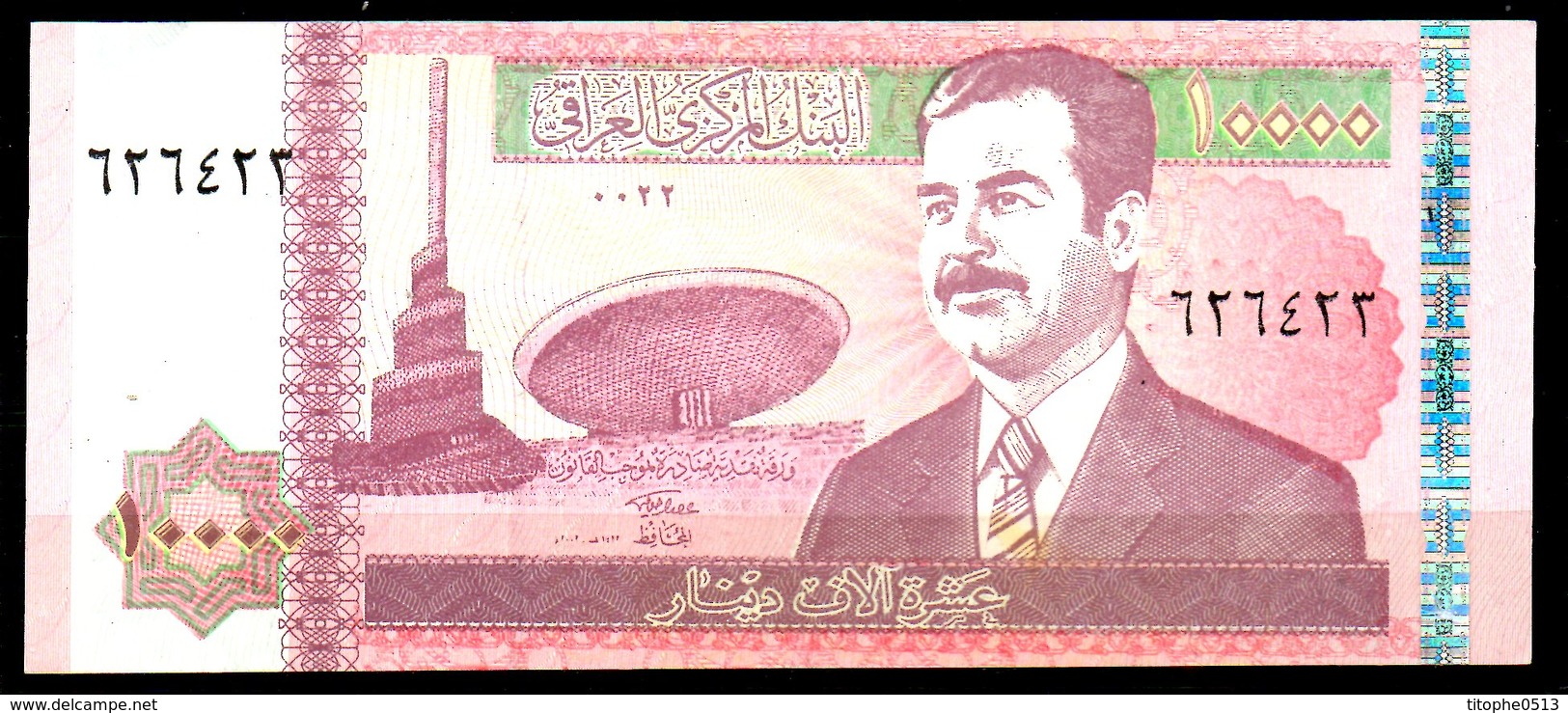 IRAK. Billet De 10000 Dinars. Saddam Hussein. - Iraq