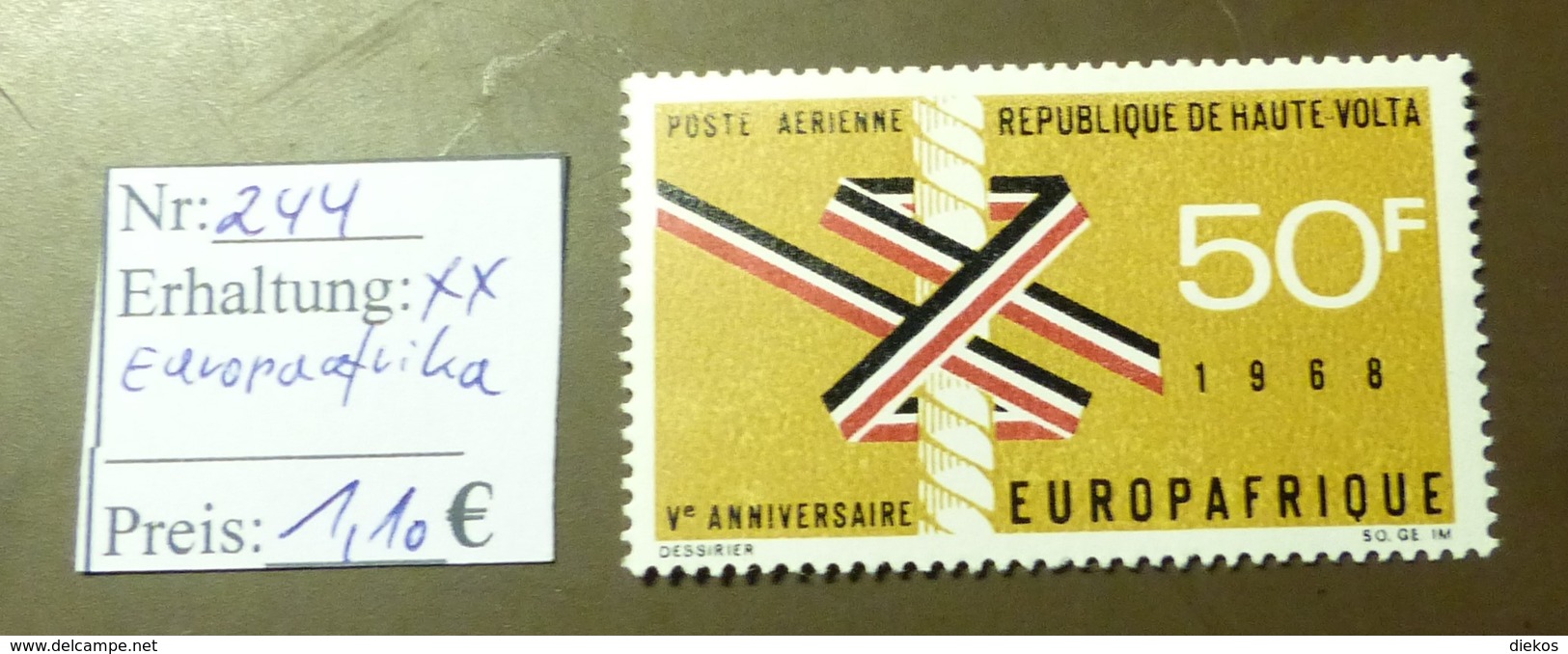 Haute Volta   MiNr: 244 Europaafrika  Postfrisch ** MNH     #4902 - Haute-Volta (1958-1984)