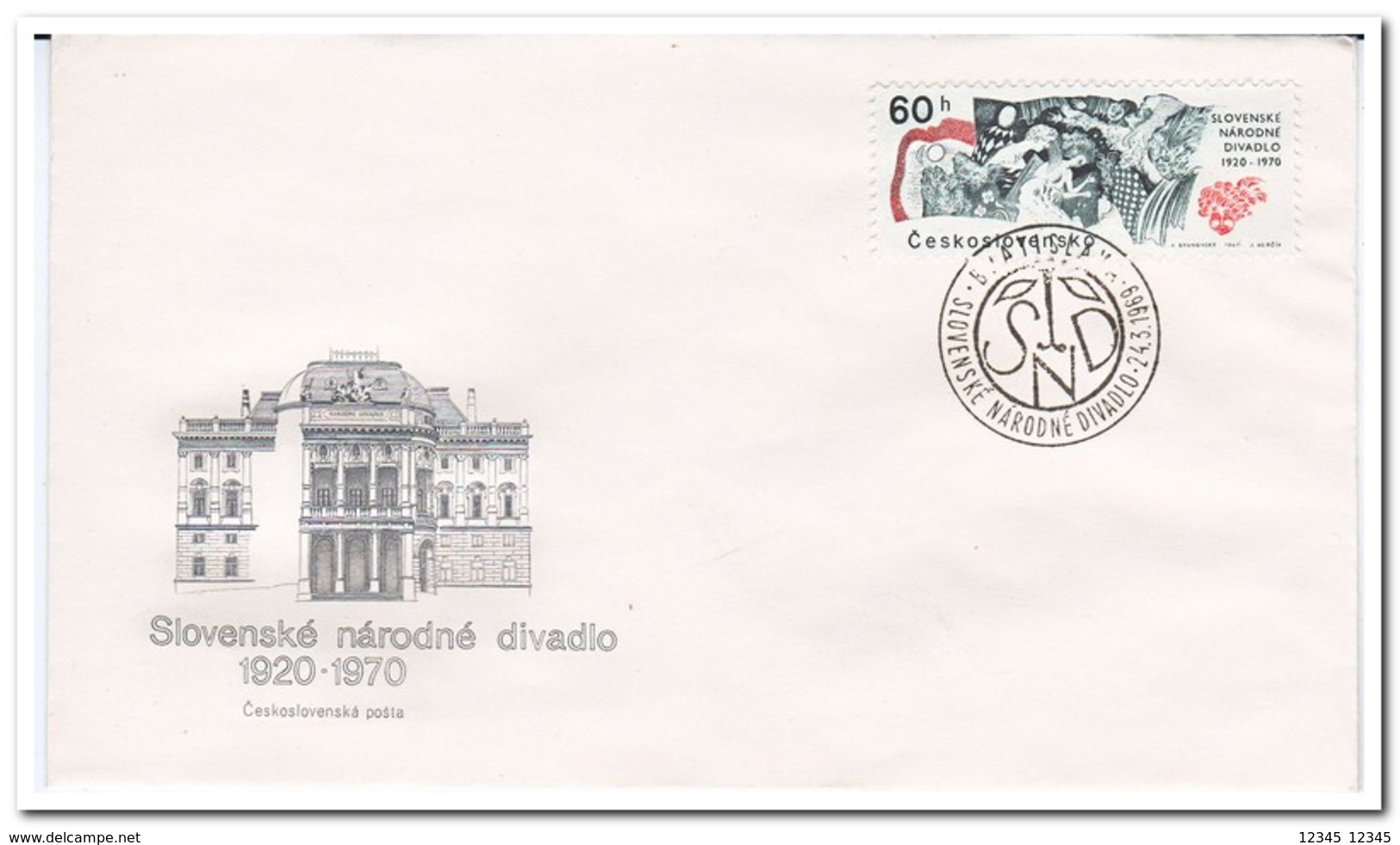 Tsjechoslowakije 1969, FDC, Anniversary Of Scientific And Cultural Institutions - FDC