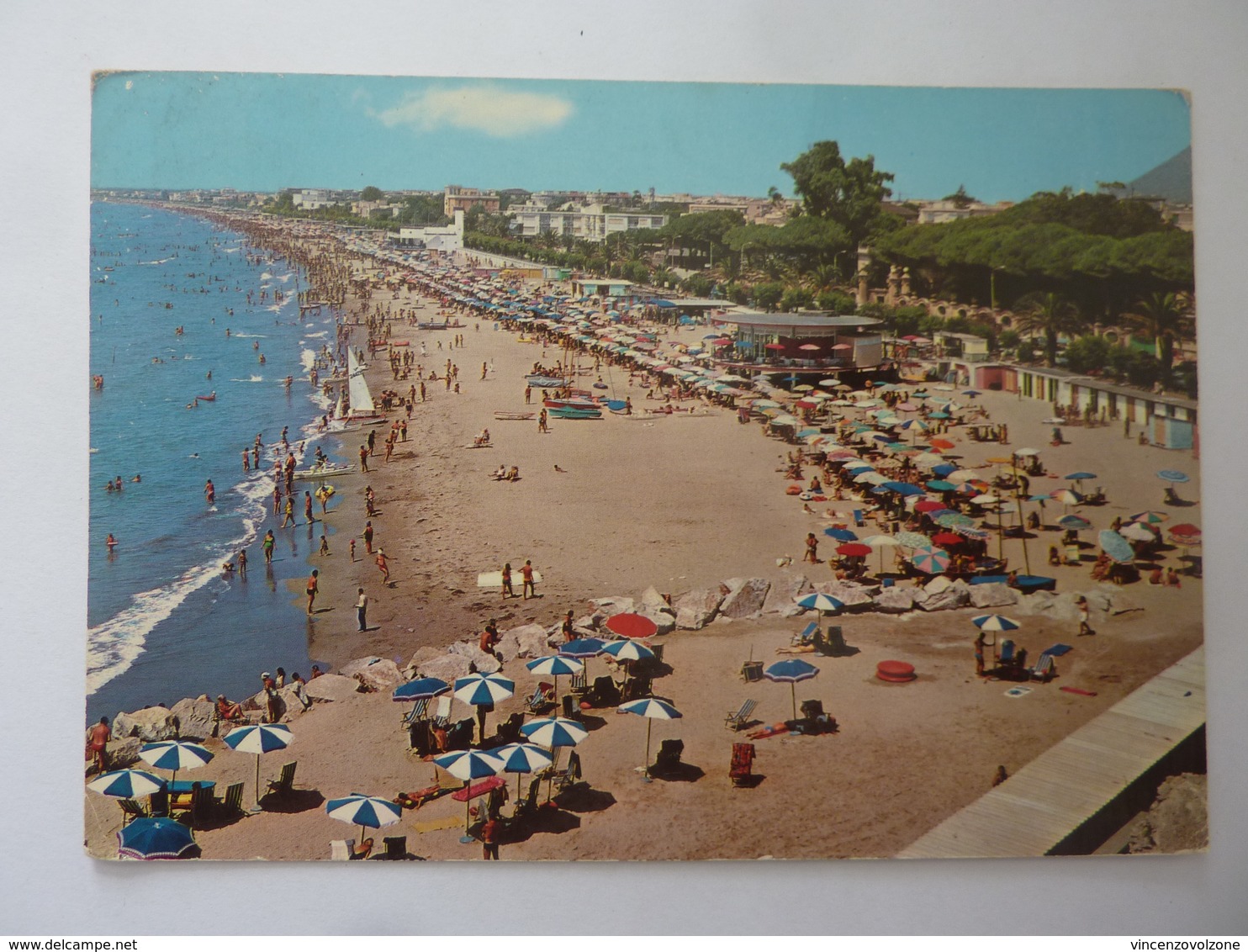 Cartolina Viaggiata "TERRACINA  Spiaggia" 1971 - Altri & Non Classificati