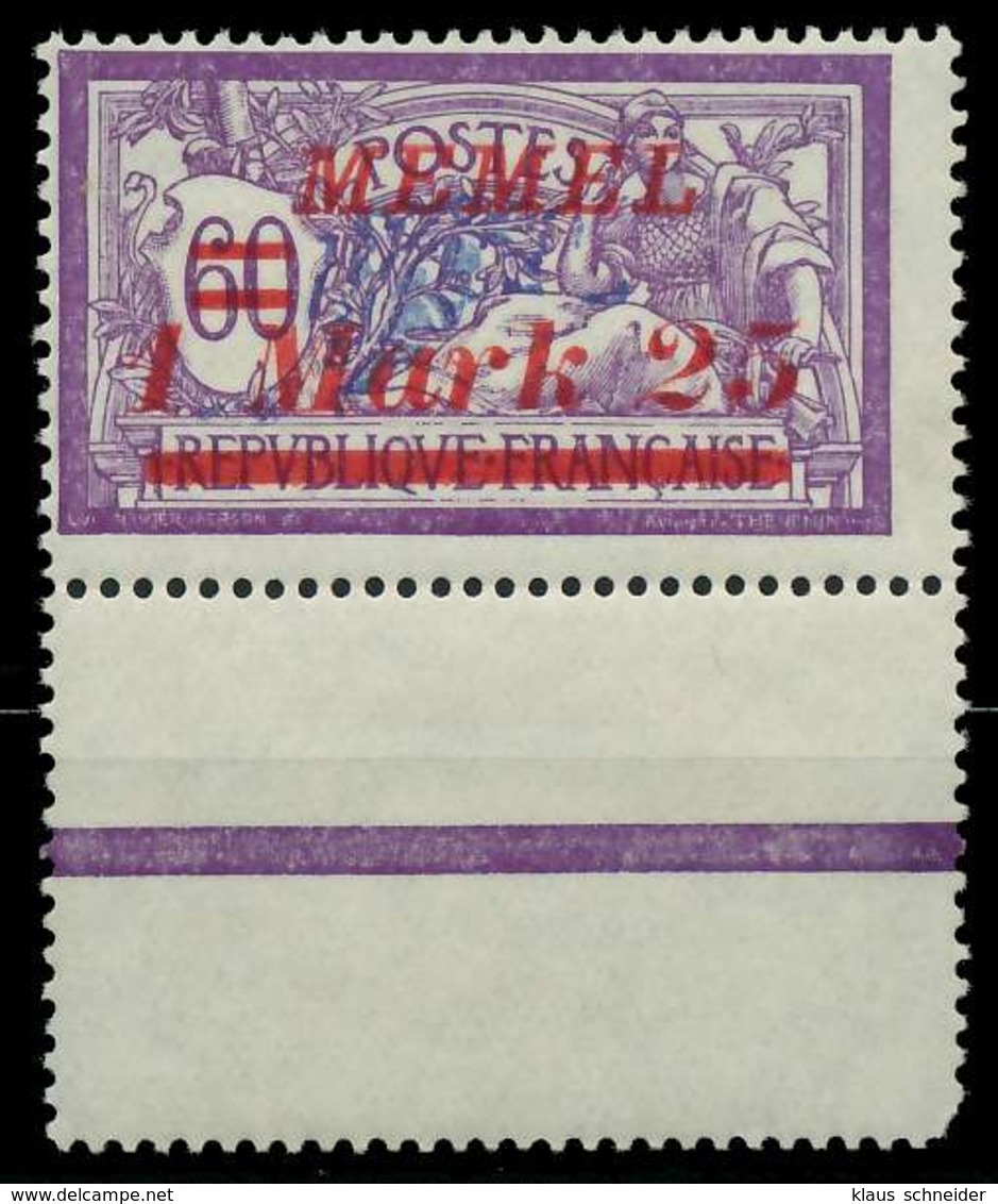 MEMEL 1922 Nr 65 Postfrisch URA X887C9E - Memelgebiet 1923