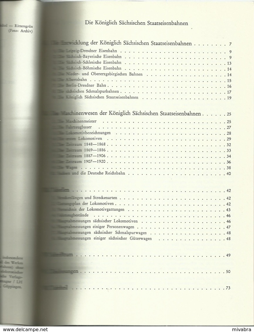 DIE KÖNIGLICH SÄCHSISCHEN STAATSEISENBAHNEN - IHRE GESCHICHTE LOKOMOTIVEN UND WAGEN IN WORT UND BILD - K. E. MAEDEL - Chemin De Fer