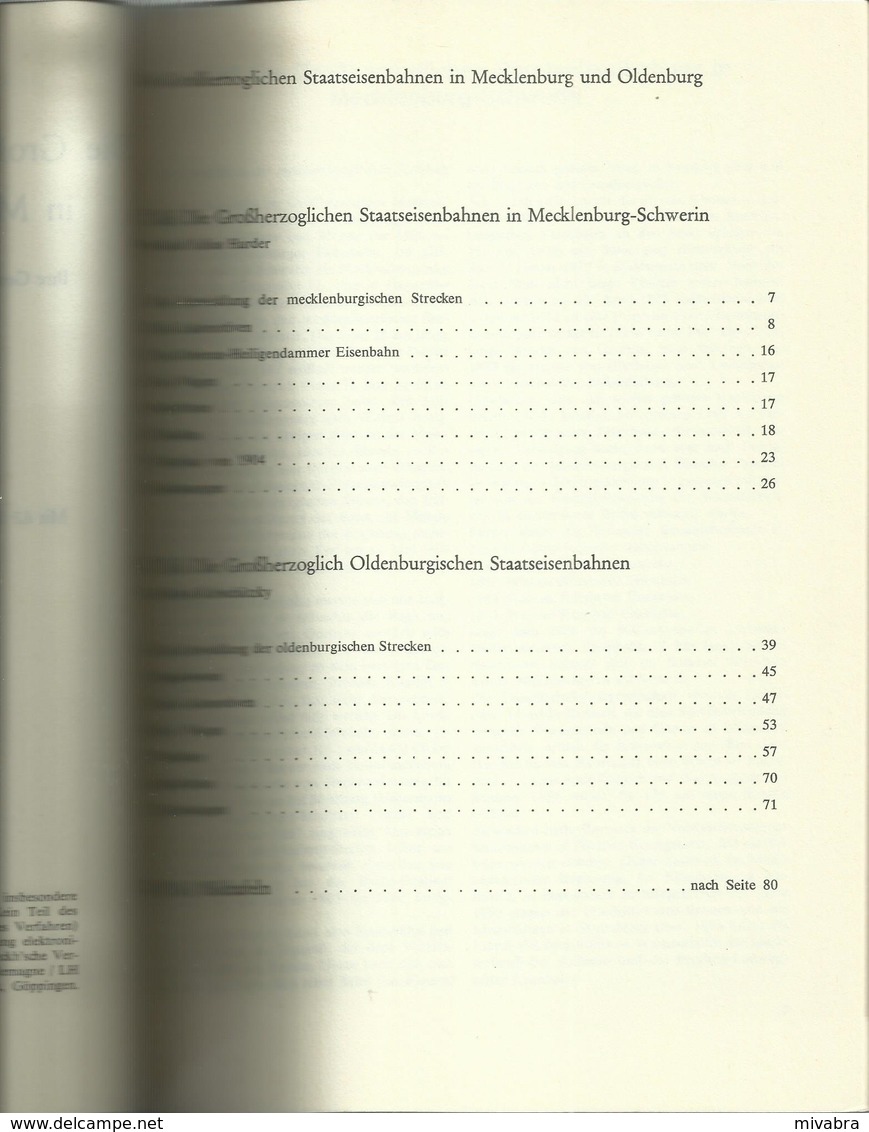 DIE GROSSHERZOGLICHEN STAATSEISENBAHNEN IN MECKLENBURG UND OLDENBURG - IHRE LOKOMOTIVEN UND WAGEN IN WORT UND BILD - Ferrocarril