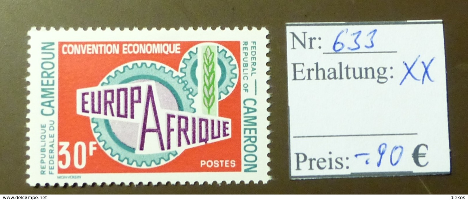 Cameroun Europafrique Europa  MiNr: 633  Postfrisch ** MNH     #4907 - Cameroun (1960-...)